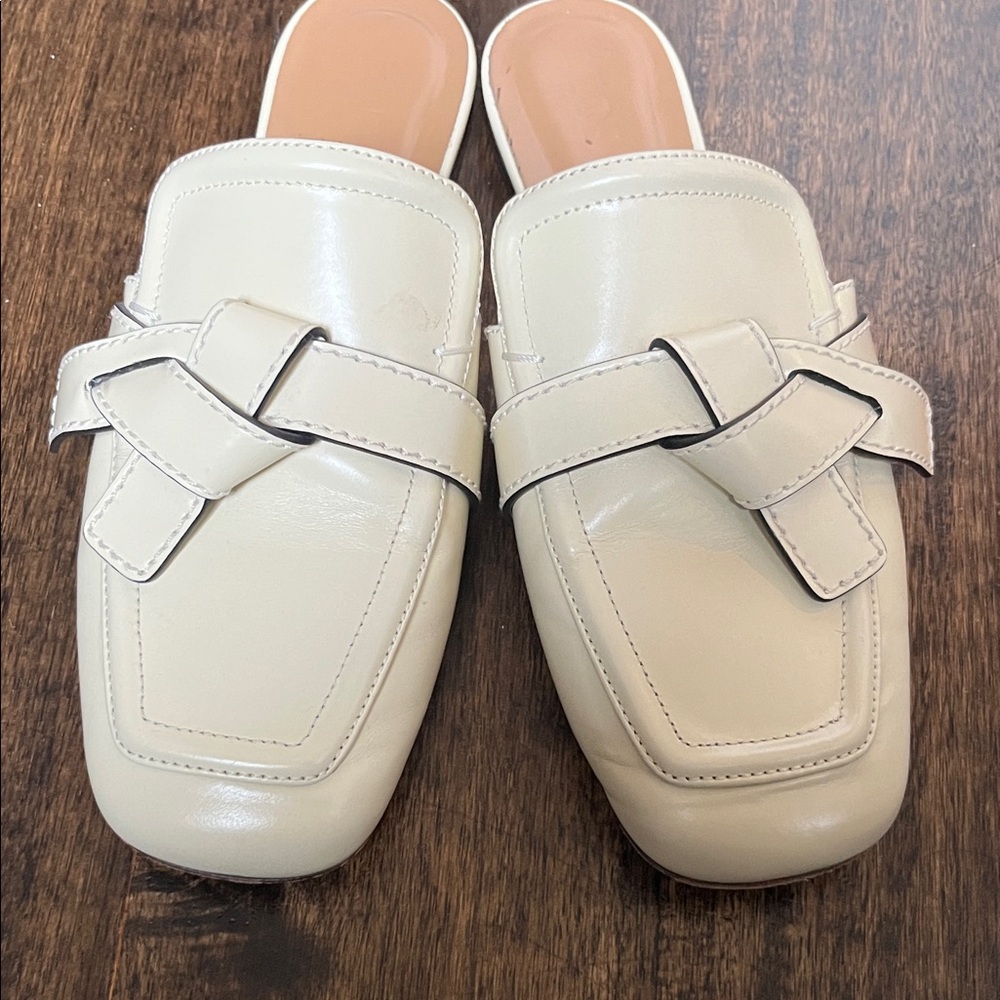 Loewe Gate Knotted Leather Mules